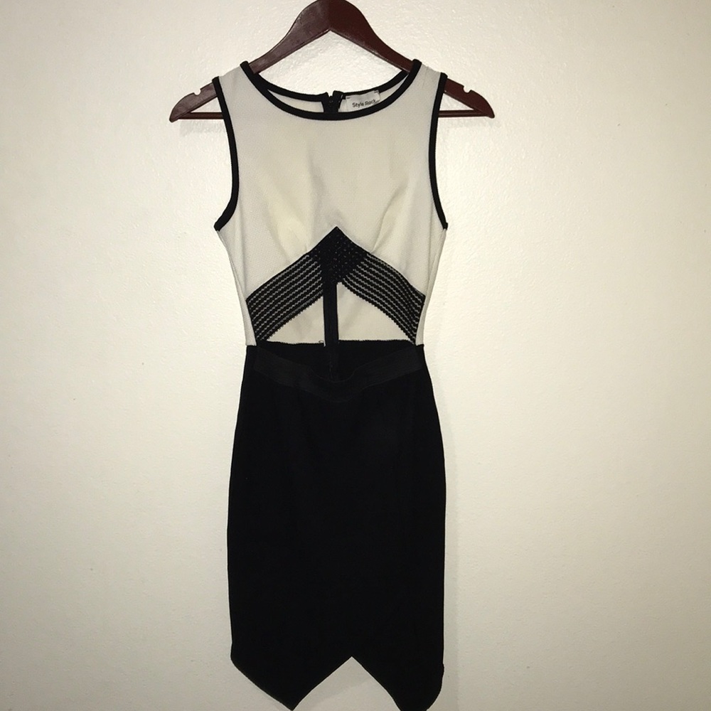 Black and white dress